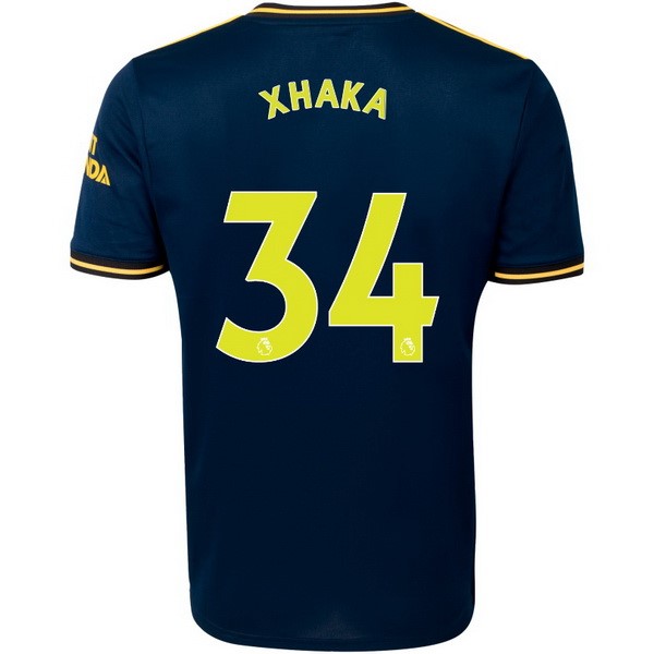 Camiseta Arsenal NO.34 Xhaka 3ª 2019/20 Azul